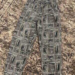Vintage Columbia Gray fishing Patterned Men's lounge pants